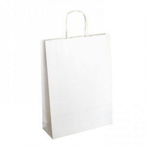 Papierová taška Kraft Classic biela