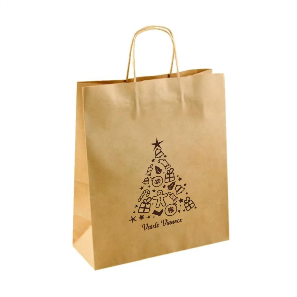 Vianočná taška so strom natural